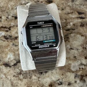 Timex Silver Digital Watch